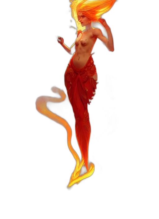 dress, staff, creature, dragon transparent PNG cut-out