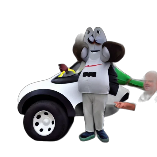car, staff, robot, animal, 3d render, concept art, big, chungus transparent PNG cut-out