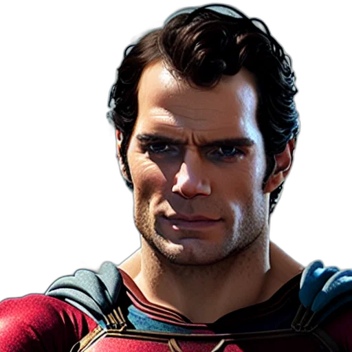 face, comic book art, photorealistic, 3d render transparent PNG cut-out