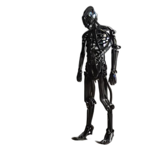 robot, dress, creature, animal, 3d render, concept art, cyberpunk, outer space transparent PNG cut-out