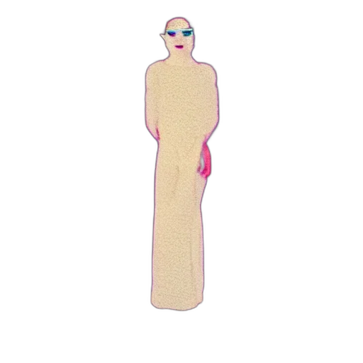 dress, staff, 3d render, vaporwave, cartoon, concept art, pastel, ultra transparent PNG cut-out