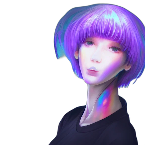 face, robot, mask, hair transparent PNG cut-out
