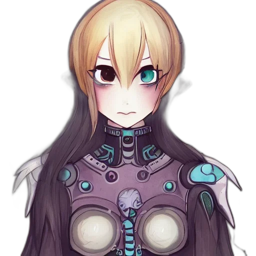 robot, face, staff, mask, pixel art, anime, concept art, fantasy art transparent PNG cut-out
