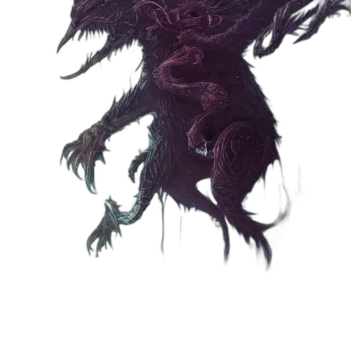 dragon, creature, animal, staff transparent PNG cut-out