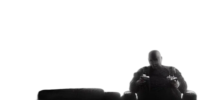 furniture, face, jacket, staff, concept art, fire, outer space, neon lights transparent PNG cut-out