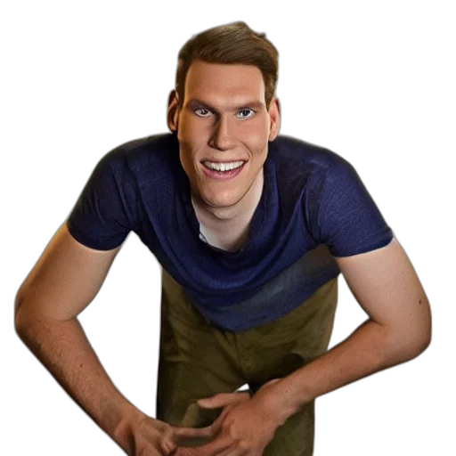 face, jacket, creature, staff transparent PNG cut-out