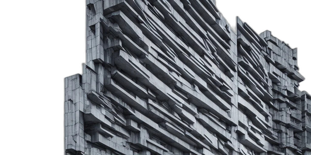 building, furniture, face, robot, cyberpunk, photorealistic, 3d render, concept art transparent PNG cut-out