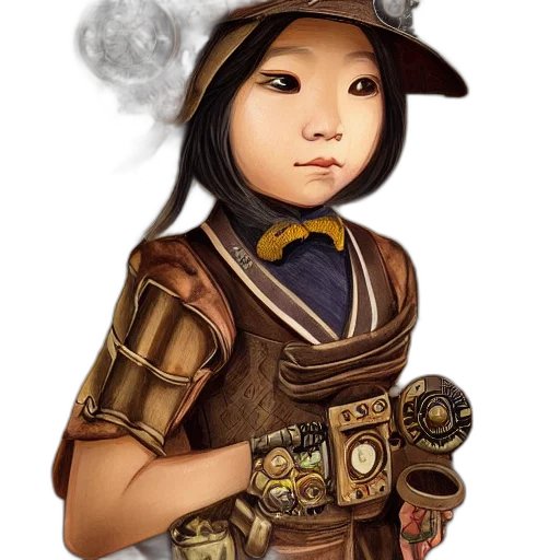 staff, face, robot, weapon, fantasy art, photorealistic, concept art, 3d render transparent PNG cut-out