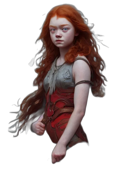 dress, hair, dragon, creature transparent PNG cut-out