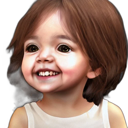 face, photorealistic, oil painting, cartoon, pencil sketch, cute, smiling, year transparent PNG cut-out