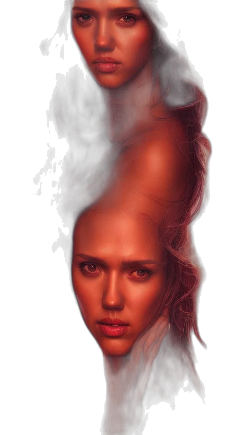 hair, face, crown, hat, photorealistic, concept art, fantasy art, comic book art transparent PNG cut-out
