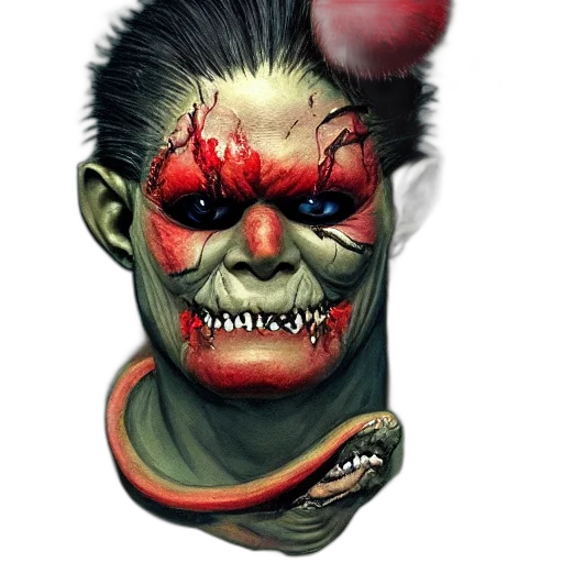 mask, face, creature, staff transparent PNG cut-out