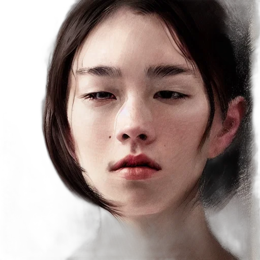 face, creature, robot, mask, photorealistic, oil painting, fantasy art, concept art transparent PNG cut-out