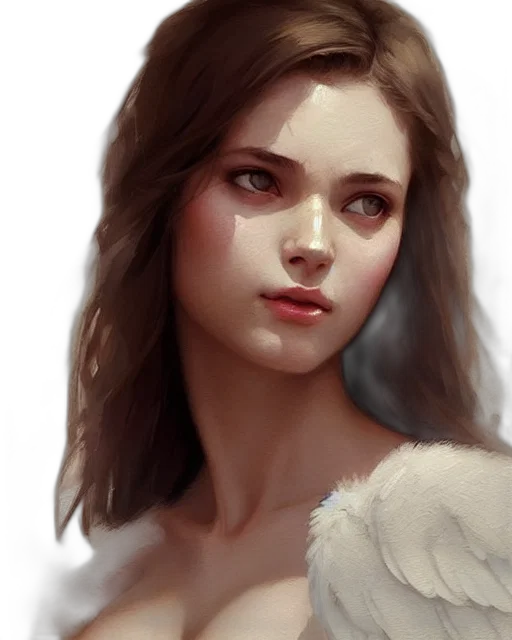 face, crown, fantasy art, photorealistic, oil painting, concept art, snow, red transparent PNG cut-out