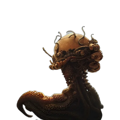 creature, crown, dragon, staff, concept art, fantasy art, 3d render, pixel art transparent PNG cut-out