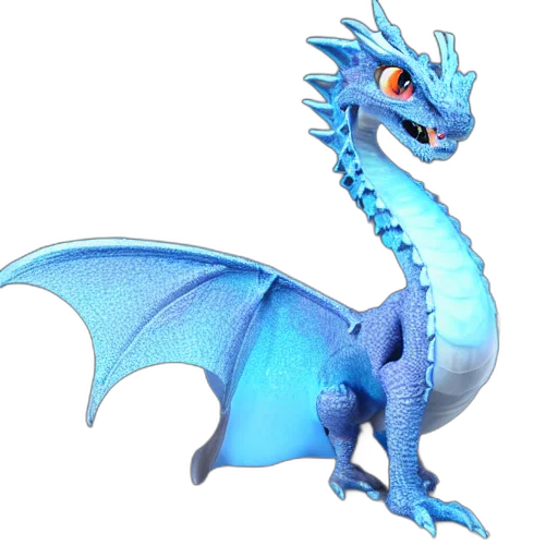 dragon, animal, creature, 3d render transparent PNG cut-out