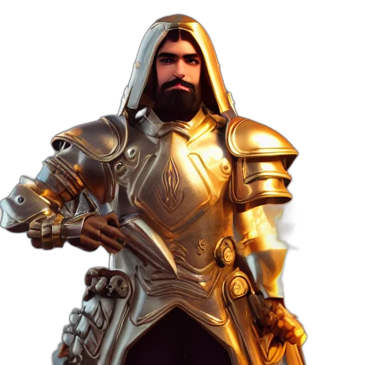 sword, weapon, fantasy art, concept art, 3d render, comic book art, golden, beautiful transparent PNG cut-out