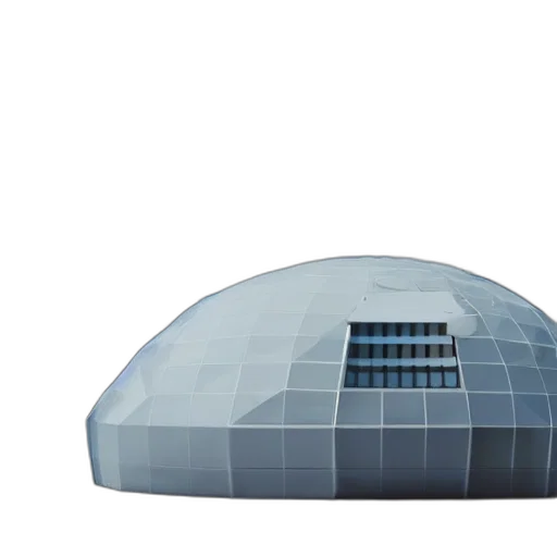 hat, car, building, crown, 3d render, concept art, modular, dome transparent PNG cut-out