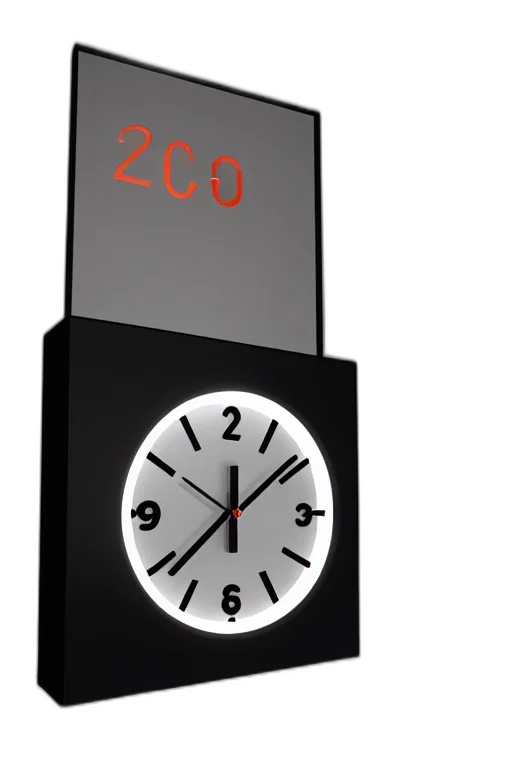 3d render, photorealistic, concept art, clock transparent PNG cut-out
