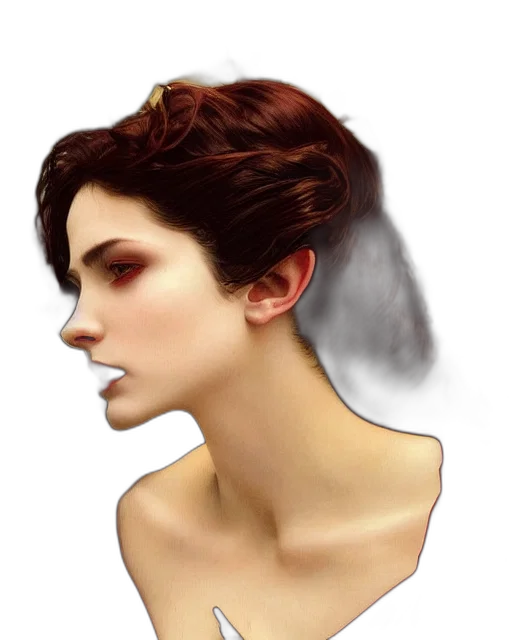 crown, hair, face, jewelry, photorealistic, fantasy art, concept art, oil painting transparent PNG cut-out