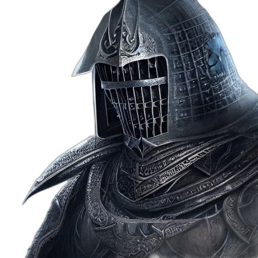 mask, face, sword, weapon, concept art, fantasy art, 3d render, photorealistic transparent PNG cut-out
