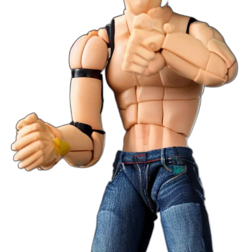 robot, jacket, 3d render, cartoon, concept art, comic book art, action, figure transparent PNG cut-out