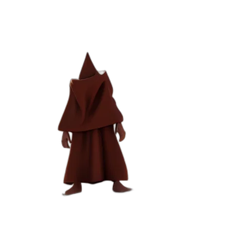 staff, jacket, mask, dress, concept art, 3d render, pixel art, dark transparent PNG cut-out