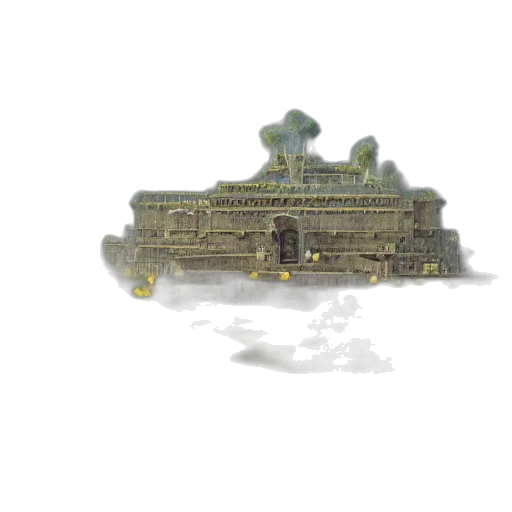 crown, weapon, building, dragon, pixel art, concept art, 3d render, fantasy art transparent PNG cut-out