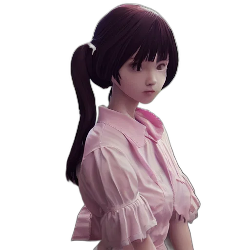 dress, face, staff, robot transparent PNG cut-out