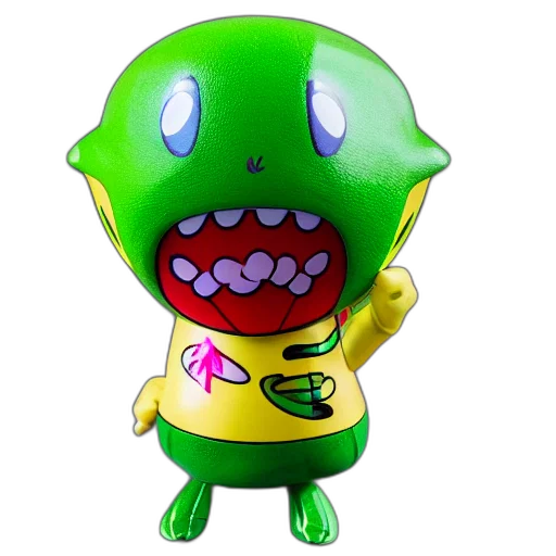 creature, staff, concept art, 3d render transparent PNG cut-out