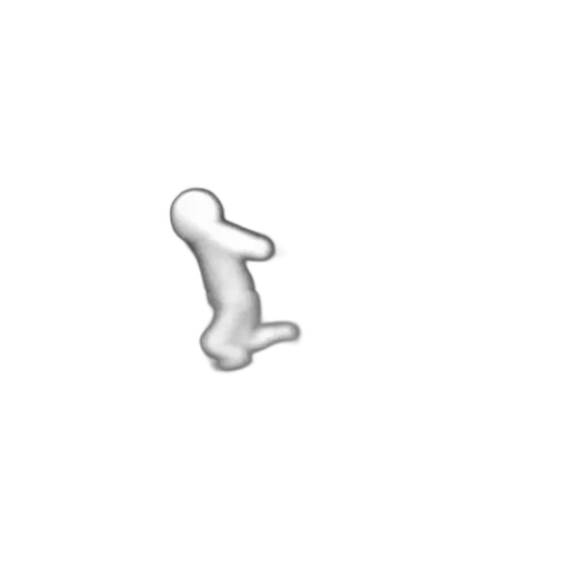 creature, shoes, hair, weapon, pixel art, 3d render, ghost, caught transparent PNG cut-out