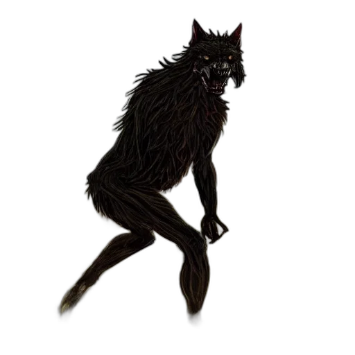 creature, animal, staff, hair transparent PNG cut-out