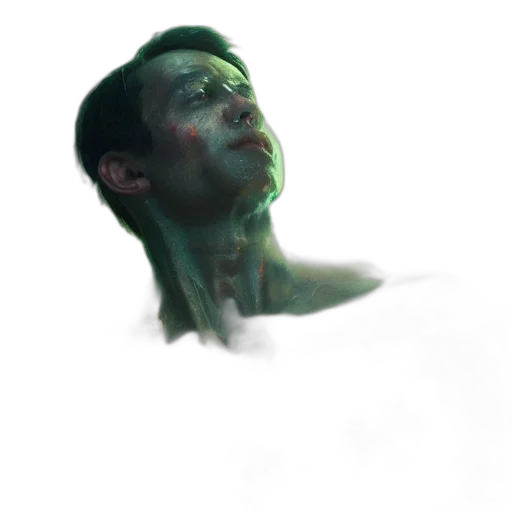 face, mask, creature, robot, photorealistic, 3d render, concept art, comic book art transparent PNG cut-out