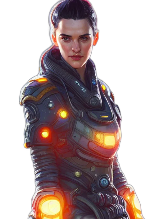jacket, robot, face, concept art transparent PNG cut-out