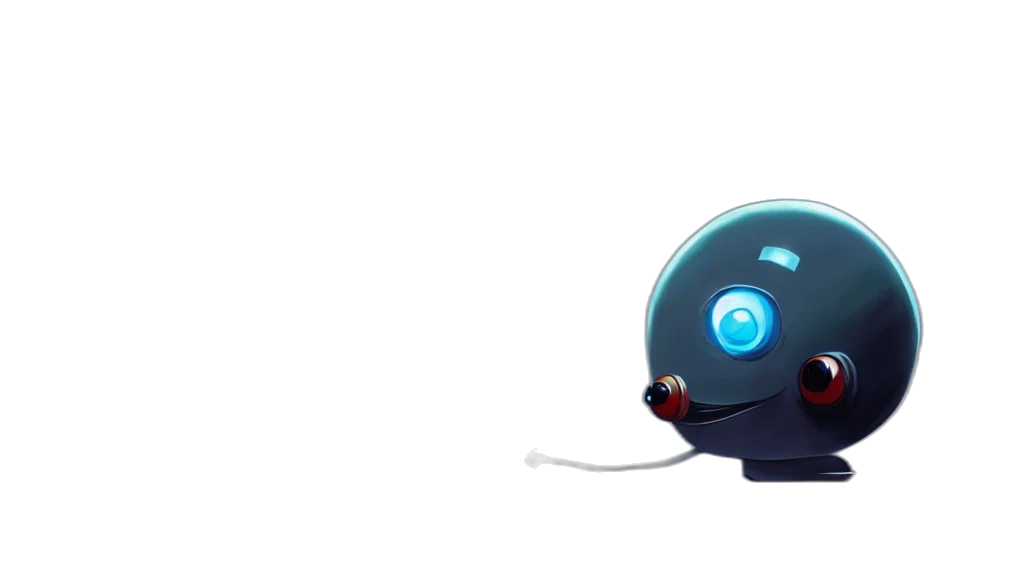 robot, weapon, staff, creature, concept art, 3d render, cyberpunk, pixel art transparent PNG cut-out