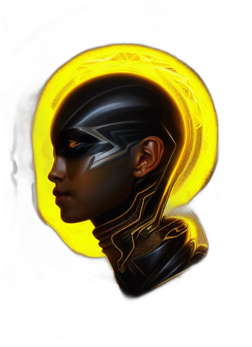 face, mask, crown, robot, cyberpunk, concept art, comic book art, fantasy art transparent PNG cut-out
