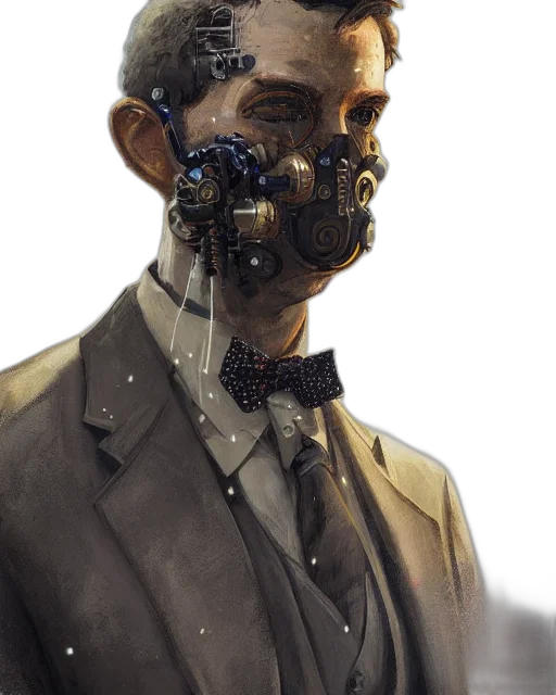 robot, mask, face, cyberpunk, concept art, comic book art, photorealistic, rugged transparent PNG cut-out
