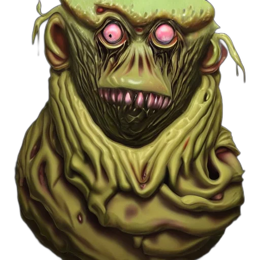 creature, mask, face, staff, concept art, fantasy art, watercolor, 3d render transparent PNG cut-out
