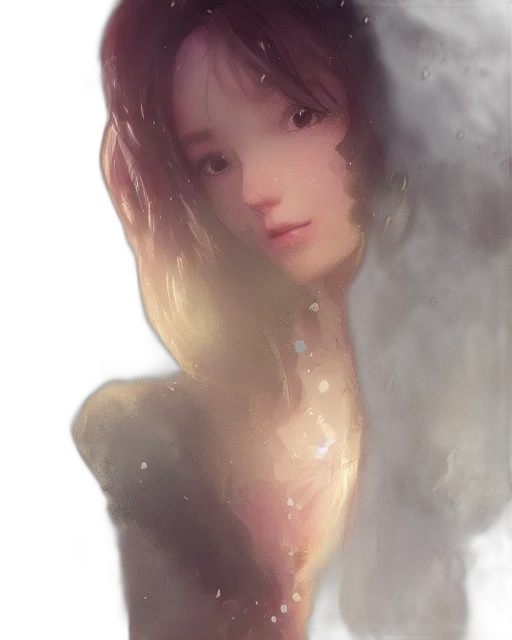 face, robot, dragon, creature, fantasy art, photorealistic, oil painting, anime transparent PNG cut-out