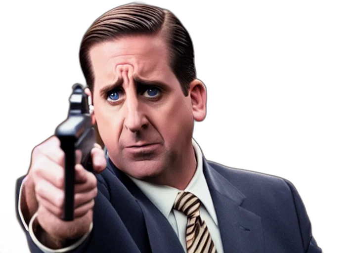 weapon, face, photorealistic, cartoon transparent PNG cut-out