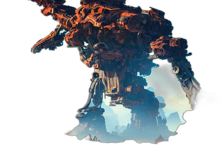 robot, dragon, weapon, sword transparent PNG cut-out