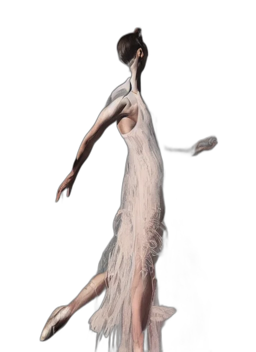 dress, creature, staff, hair transparent PNG cut-out