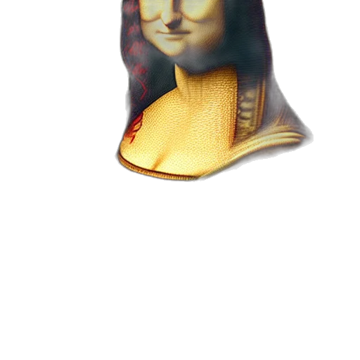 crown, face, mask, hat, photorealistic, 3d render, oil painting, vaporwave transparent PNG cut-out