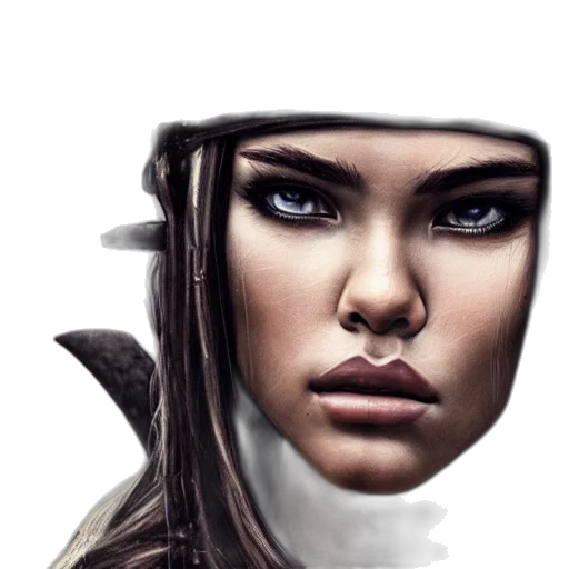 face, mask, hat, staff transparent PNG cut-out