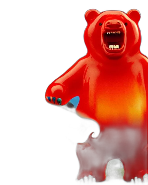 bottle, creature, animal, 3d render transparent PNG cut-out