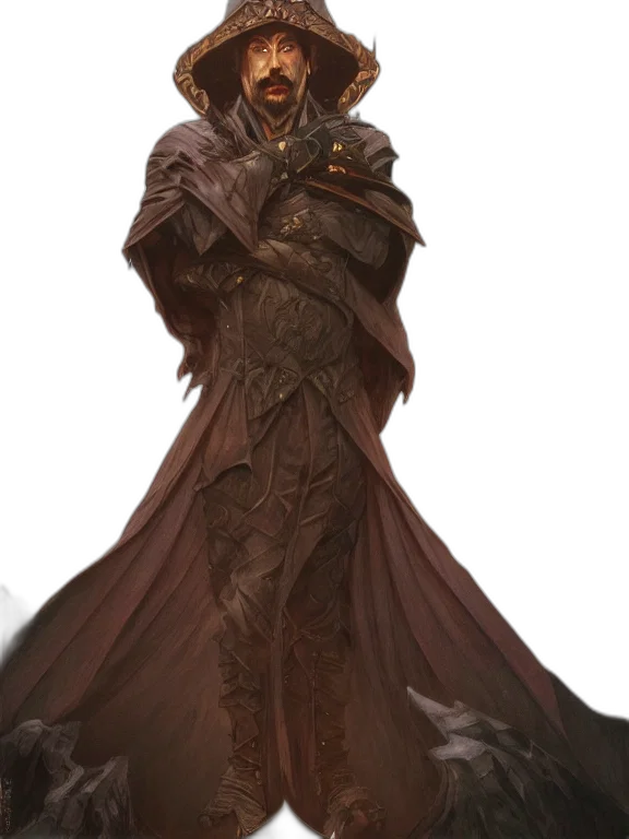 staff, sword, jacket, mask, concept art, fantasy art, 3d render, photorealistic transparent PNG cut-out