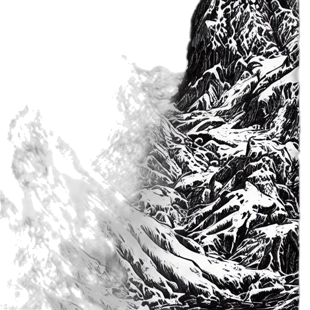 hair, sword, dragon, crown, concept art, comic book art, fantasy art, pencil sketch transparent PNG cut-out
