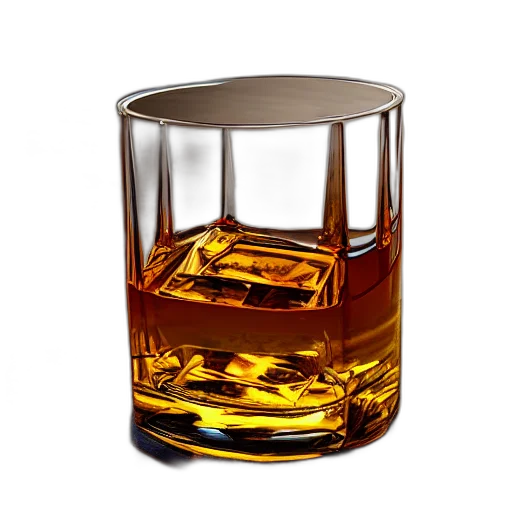 bottle, furniture, crown, 3d render, photorealistic, glass, whiskey transparent PNG cut-out