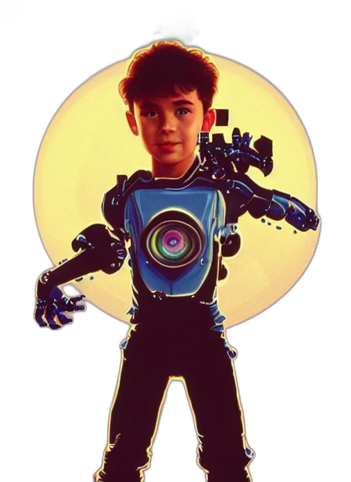 robot, staff, weapon, cartoon transparent PNG cut-out