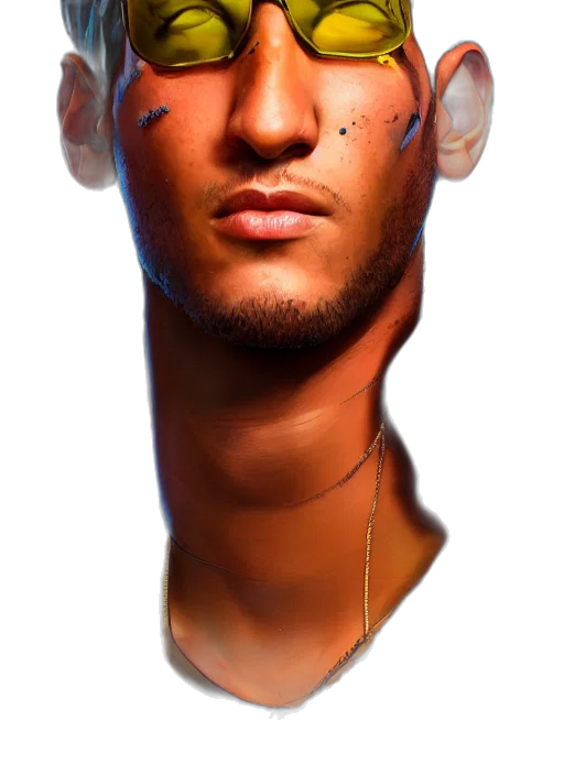 face, mask, jewelry, robot, photorealistic, 3d render, concept art, cyberpunk transparent PNG cut-out